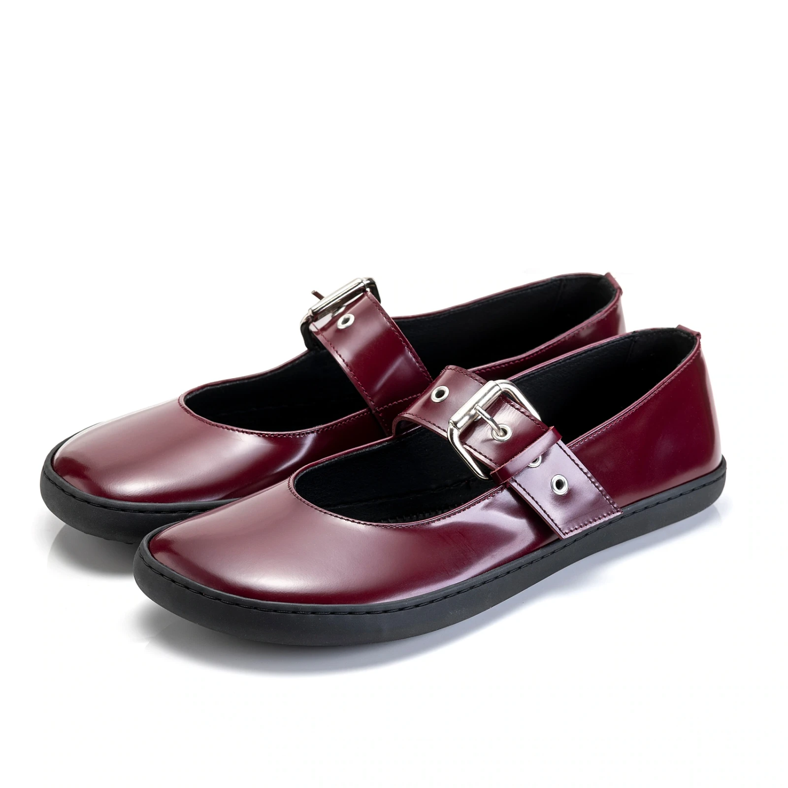 Босоногие балетки Shapen MARY JANE COCO — бордовый, фото 5