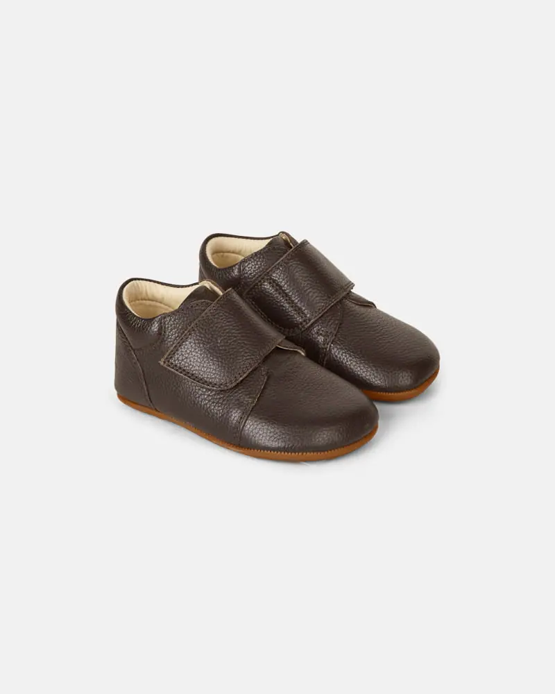 Детские босоногие домашние тапочки Bundgaard Tannu Dark Brown — фото 1 из 3