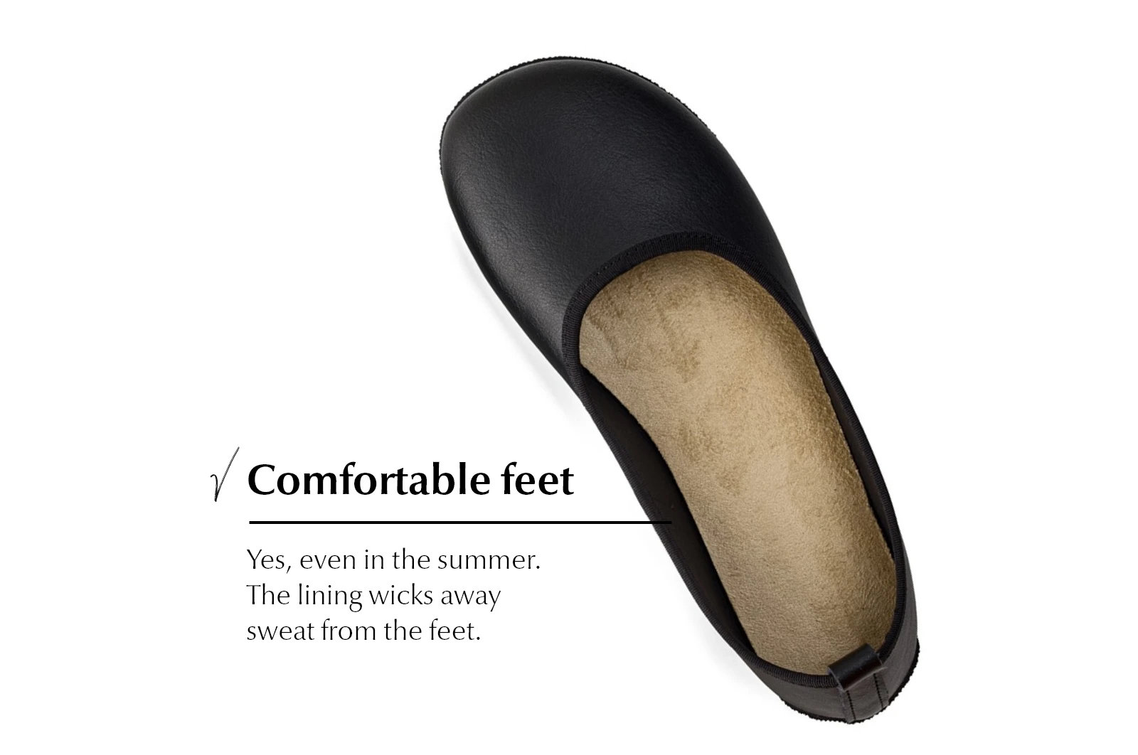 Балетки Ahinsa Ananda Ballet Narrow Barefoot — чёрный, фото 5