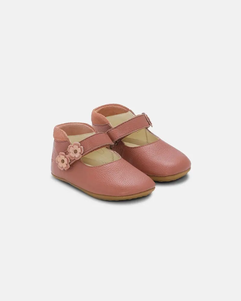 Детские босоногие домашние тапочки Bundgaard Aya Flower Blush — фото 1 из 3