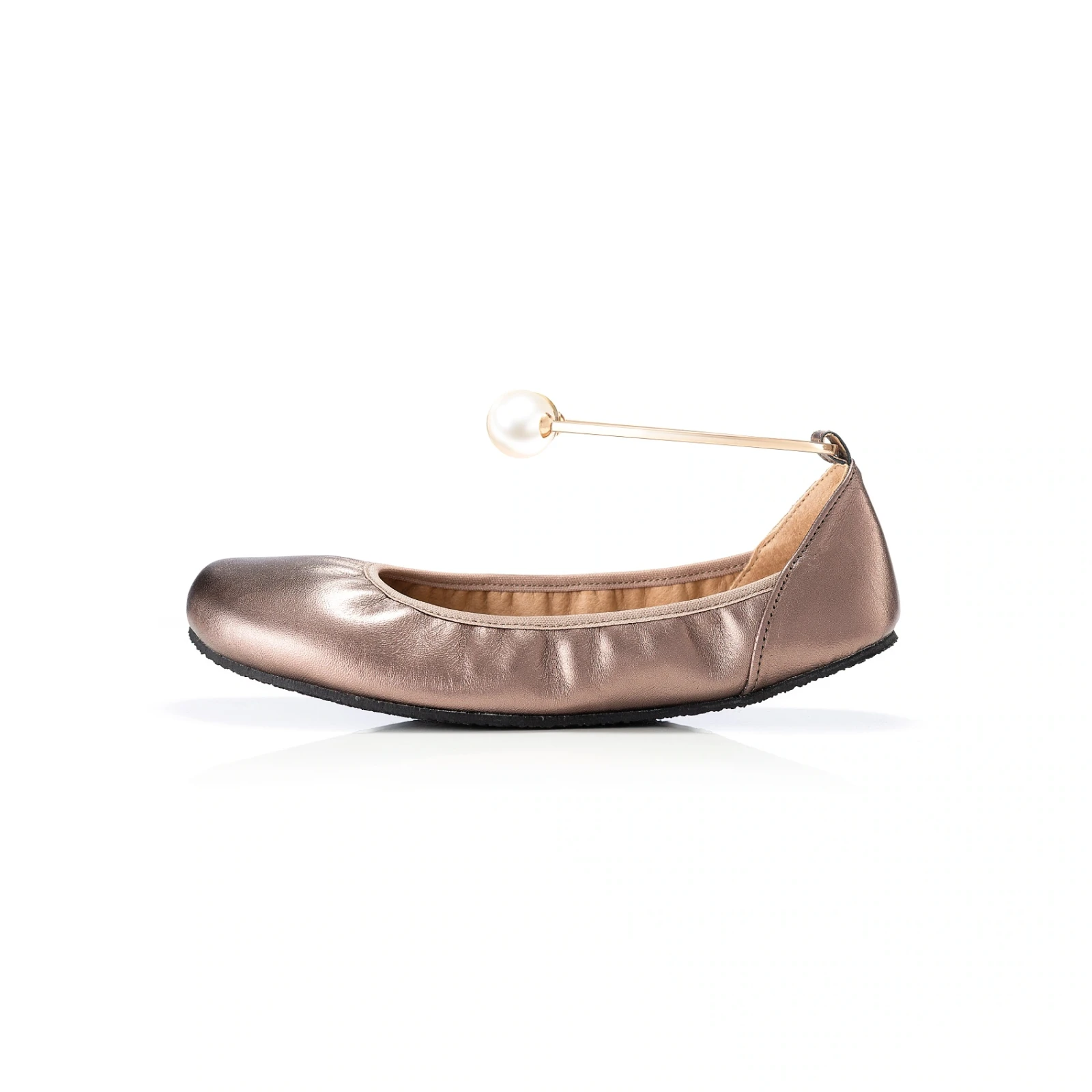 Босоногие балетки Shapen TULIP 3.0 — бронзовый · широкая колодка, фото 7