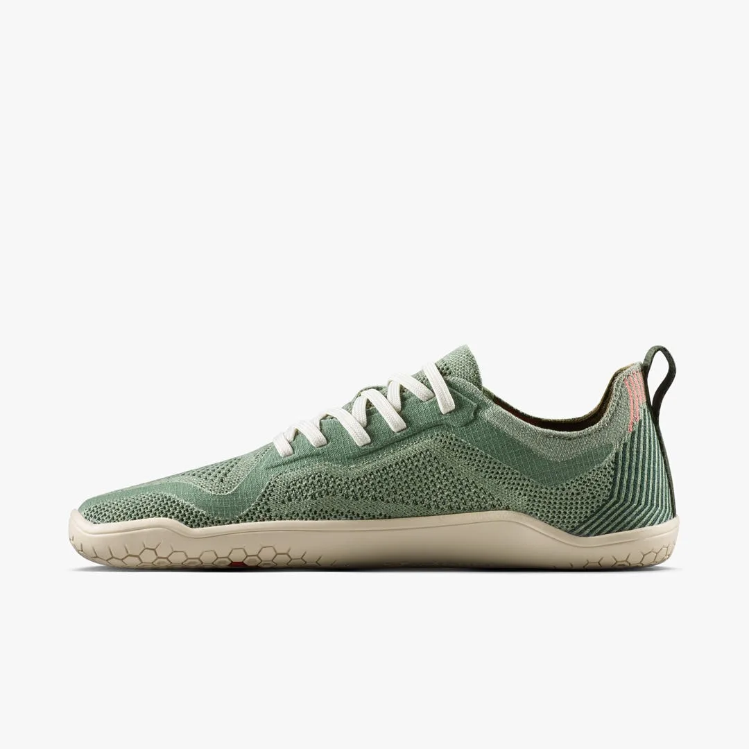 Кроссовки Vivobarefoot Primus Lite Knit Natural — женская модель, приглушённый зелёный, фото 4