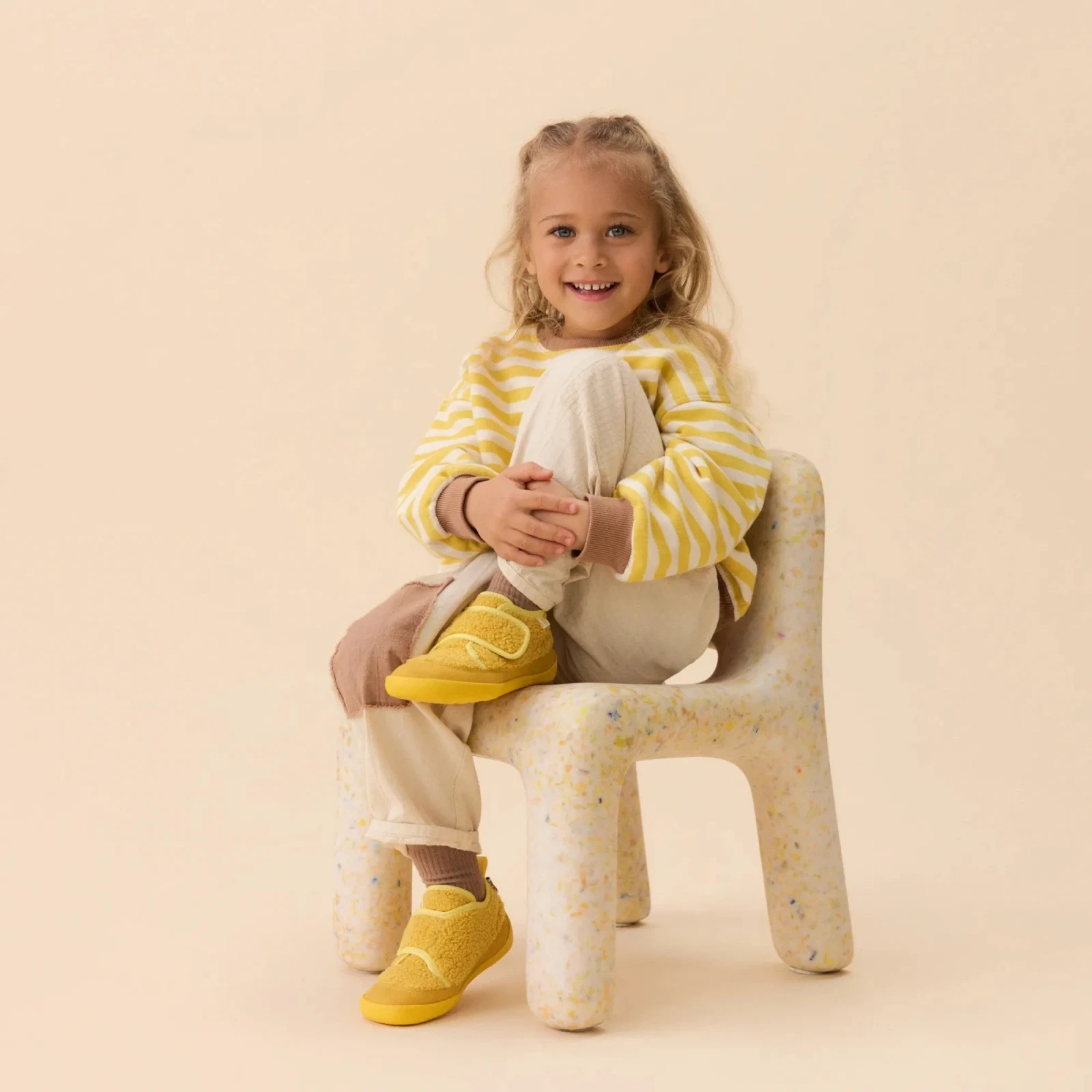 Домашняя обувь Affenzahn Fleecy Тигр — жёлтый, фото 2